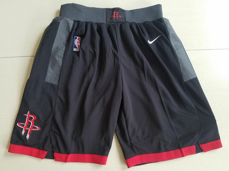 2018 Men NBA Nike Houston Rockets Black shorts->houston rockets->NBA Jersey